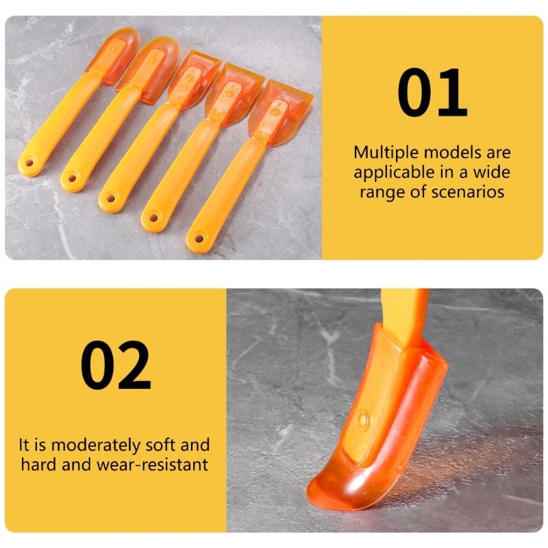 5Pcs Grout Removal Tool Rubber Squeegee Scrapers For Ceramics Wall Joint Cleaning and Multiple Surfaces Finishing
