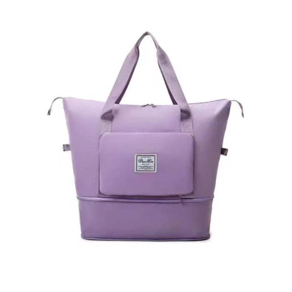 

Foldable Sports Fitness Bags Wet Dry Separation Travel Tote Bag Carry On Travel Bag Gym Yoga фиолетовый