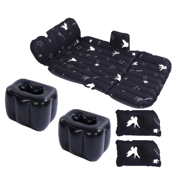 

Покращений флокований надувний матрац для автомобіля для подорожей на задньому сидінні