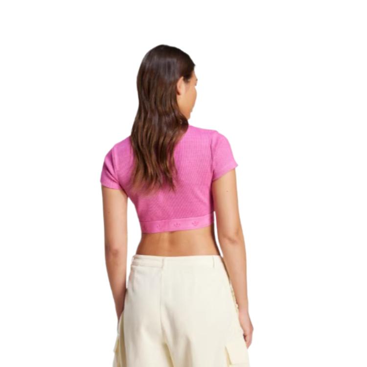 adidas Originale Klassische Hautfreundliche Mode Vielseitig Einfach Kurz Slim Einfarbig Kurzarm Reguläres T-Shirt Damen Tops JJ3093