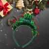 Christmas Headband Lightweight Christmas Hairband Bright Color Performance Props  Exquisite Christmas Tree Hair Hoop Costume