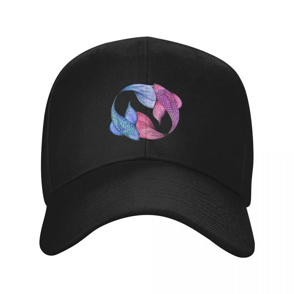 Coloured Koi Baseball Cap Vintage |-F-| Fashion Beach Golf Men Women's