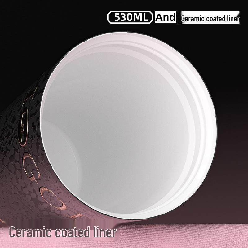 Goddess Ceramic 316 Insulated Coffee/Water Gift Cup with Straw