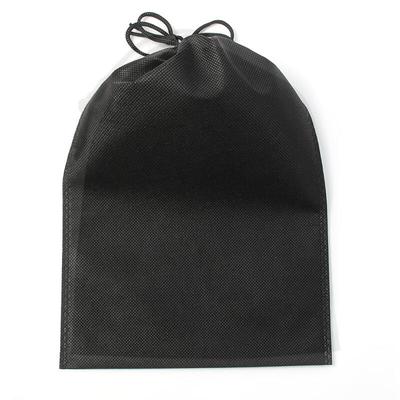 Double-sided String Non-woven Pouch 20p Set (30x39cm) (black)