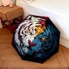 Ferocious Tiger  Pattern, Automatic Folding Umbrella, Portable and Foldable Design, 8 Ribs, a Christmas or Birthday Gift.