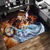 Yin Yang Dragons Office Rug Chair Mat, Game Carpet, Suitable for Front Door, Bedroom, Living Room, Desk, Holiday Gift