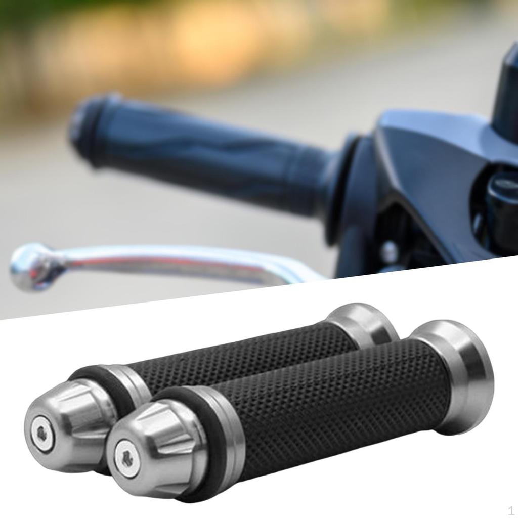 2 Stück Motorrad Handgriffe Lenker Einfach zu Installieren Komfort zum Halten Anti-Rutsch Aluminium