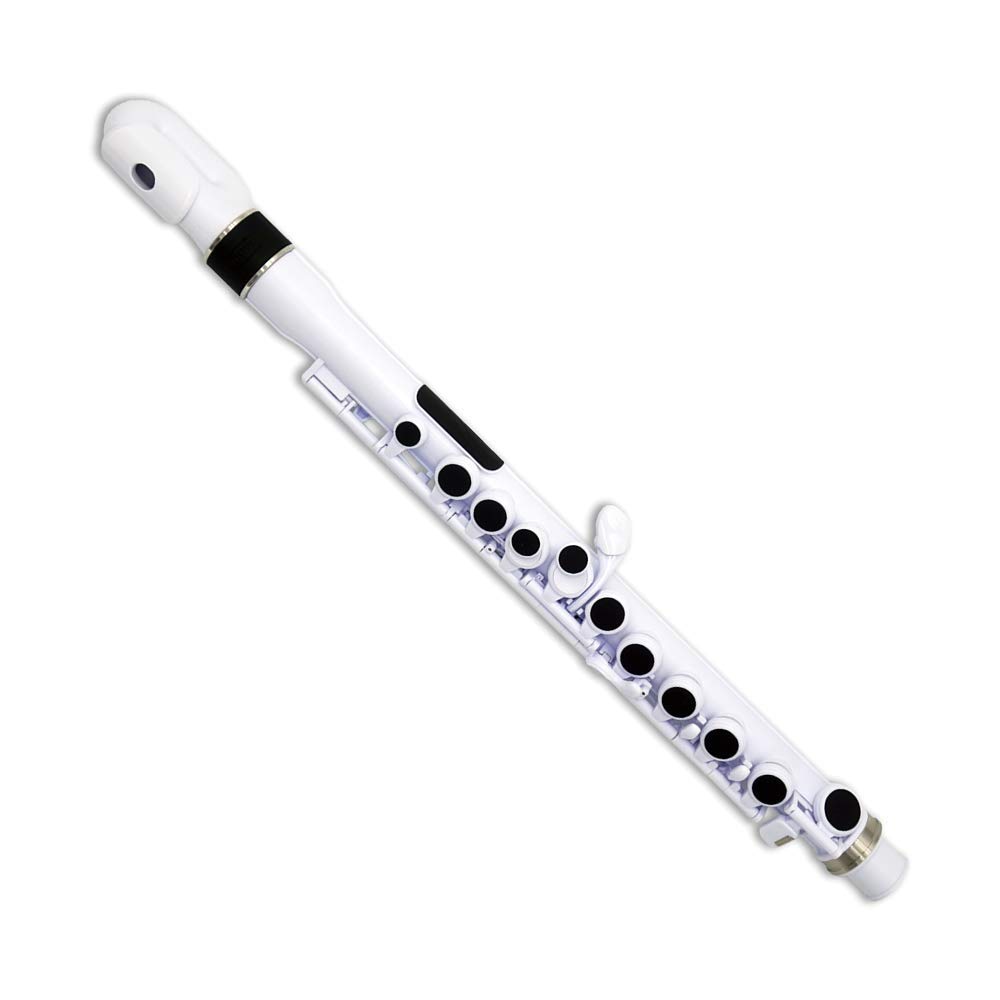 Nuvo Plastic Wind Instrument Flute C-Tuning jFlute 2.0 White/Black (Japan Exclusive Color) N220JFWB [Includes Dedicated Semi-Hard Case]