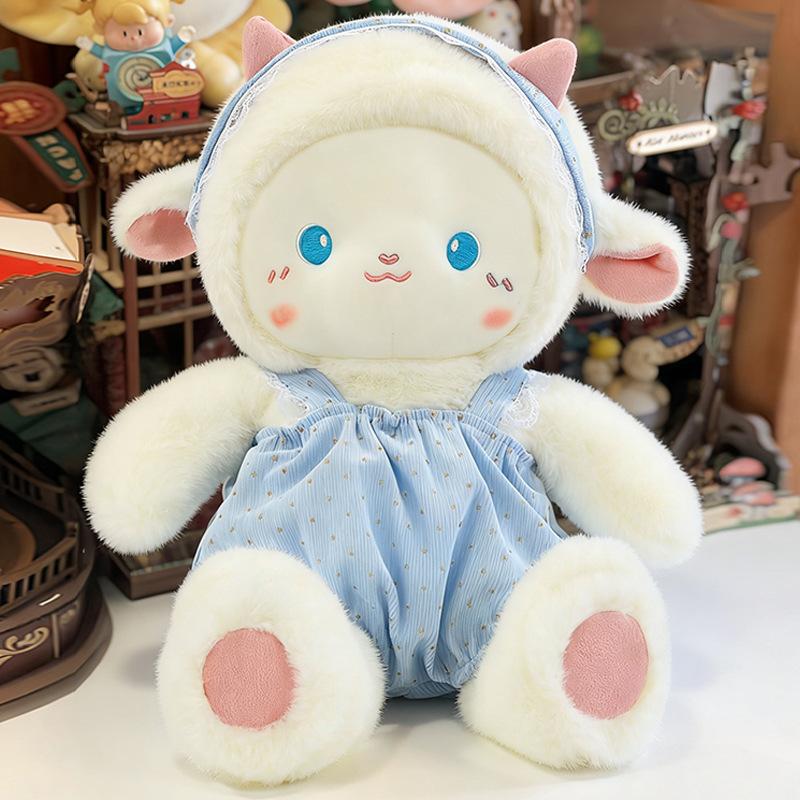 

Plush toy cute soft cute lamb doll doll girl heart rag doll gift 35cm（260g） синий