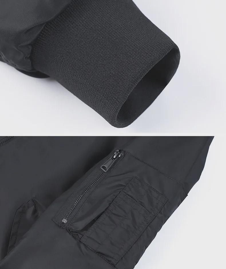 Chaqueta de vuelo MA1 de béisbol para hombre Primavera 2022 con logo estampado