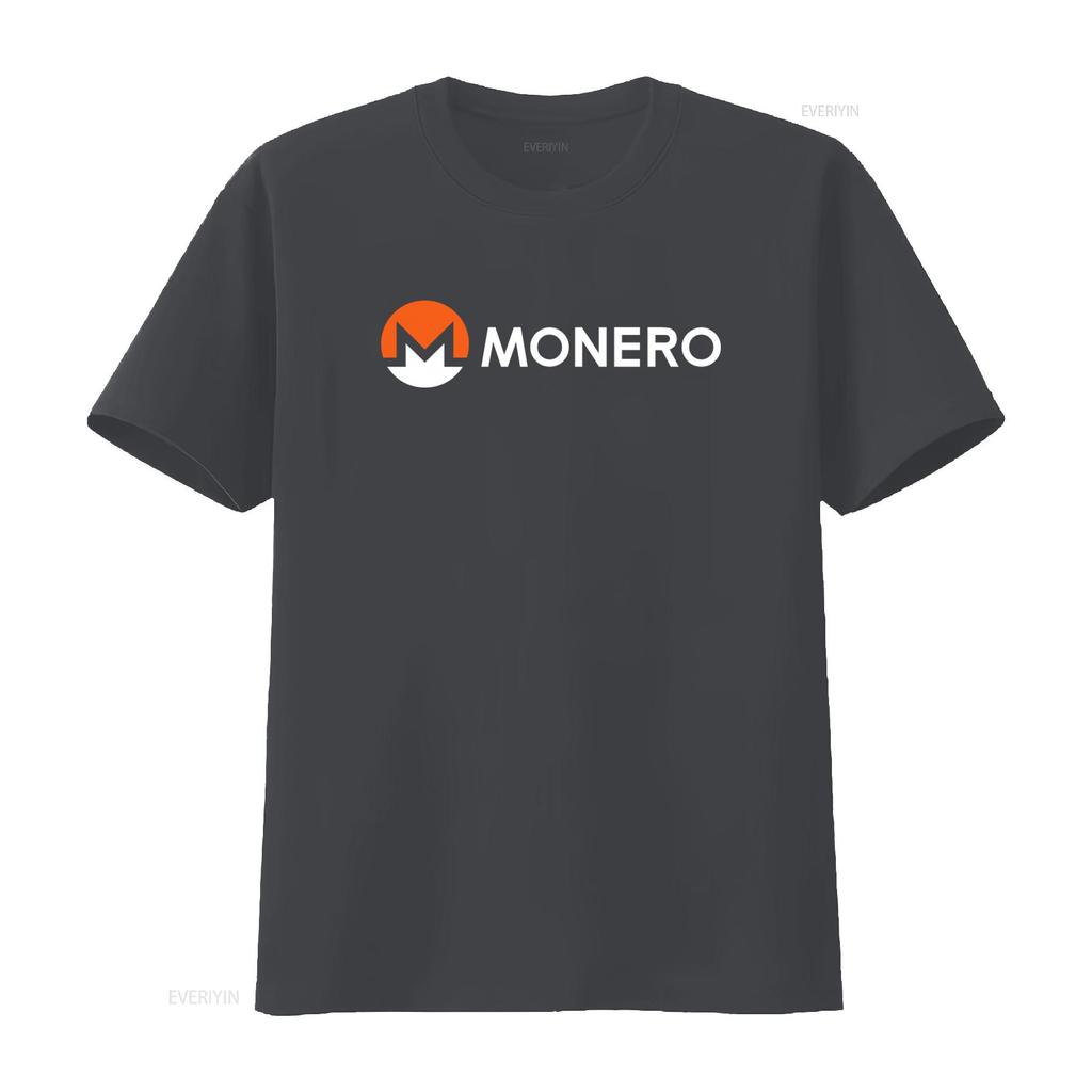 Monero Xmr Crewneck T Shirt Cryptocurrency Crypto Privacy Blockchain vintage Washed Casual Versatile designer clothes