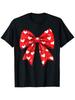 Unisexs Valentines Day Cute Heart  Bow TShirt  UltraSoft Breathable Comfort Fit Crew Neck Tee with Love Coquette Print Casua