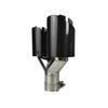 1 Pcs Universal Car Carbon Fibre Tail Throat Length Burnishing Y-Shaped Double Out Twill Glossy Exhaust Muffler Tip