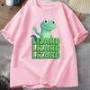 Lizard Lizard Meme TShirt for Unisex Women Funny Weirdcore Y2K Clothes Casual Loose Short Sleeve Cotton T Shirt Round Neck Tops
