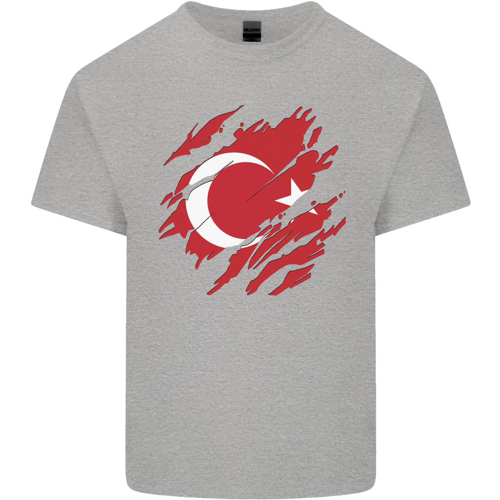Torn Turkey Flag Turkish Day Football Unisexs Light Cotton Tshirt