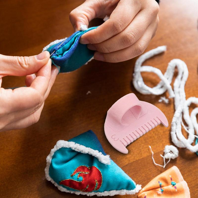 DIY Hand Sewing Aids Finger Protector Home Sewing Edge Lockstitch Sewing Stencil Accessories Practical Helpers