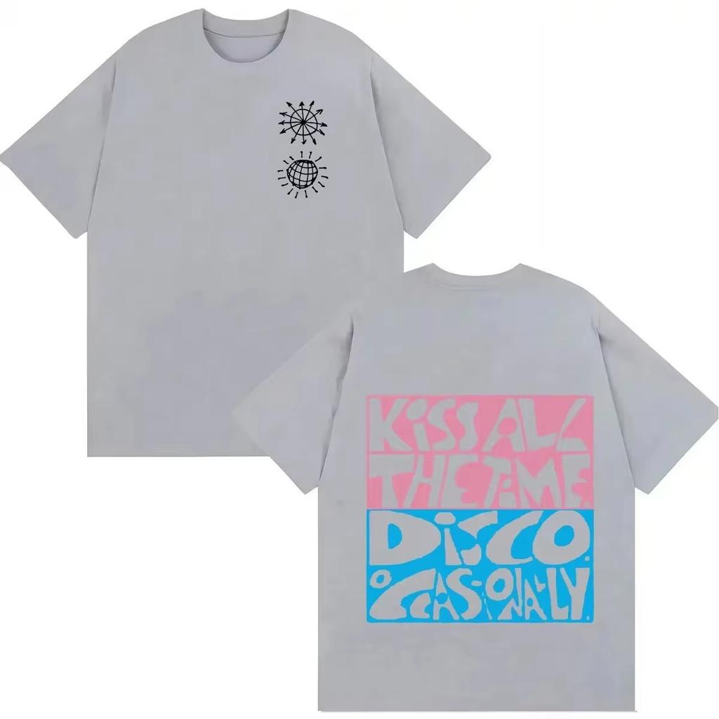 2026 Unisex Casual Oversized Harry Styles Kiss All The Time Disco Occasionally Letters Graphic Streetwear Women And Men T-shirt