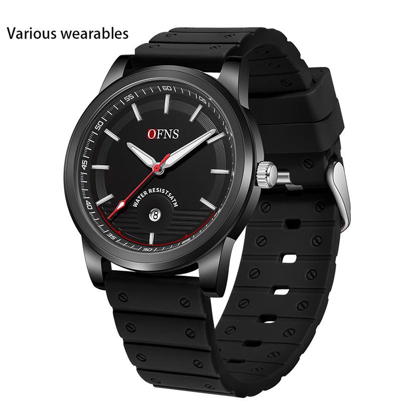 

Подростки и студенты Повседневные градуированные полосатые кварцевые часы с календарем Водонепроницаемые часы