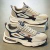 Fashion New Men's Shoes Spring New Mesh Breathable Sports Shoes Fashion Thick Bottom Anti Slip Wear Resistant Casual Shoes 2025