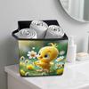 Little Yellow Chicken and Flower 5D Diamond Painting Storage Basket Full Round Drill Mosaic Diamond Embroidery Cross Stitch Kits Home Decor Home Decor