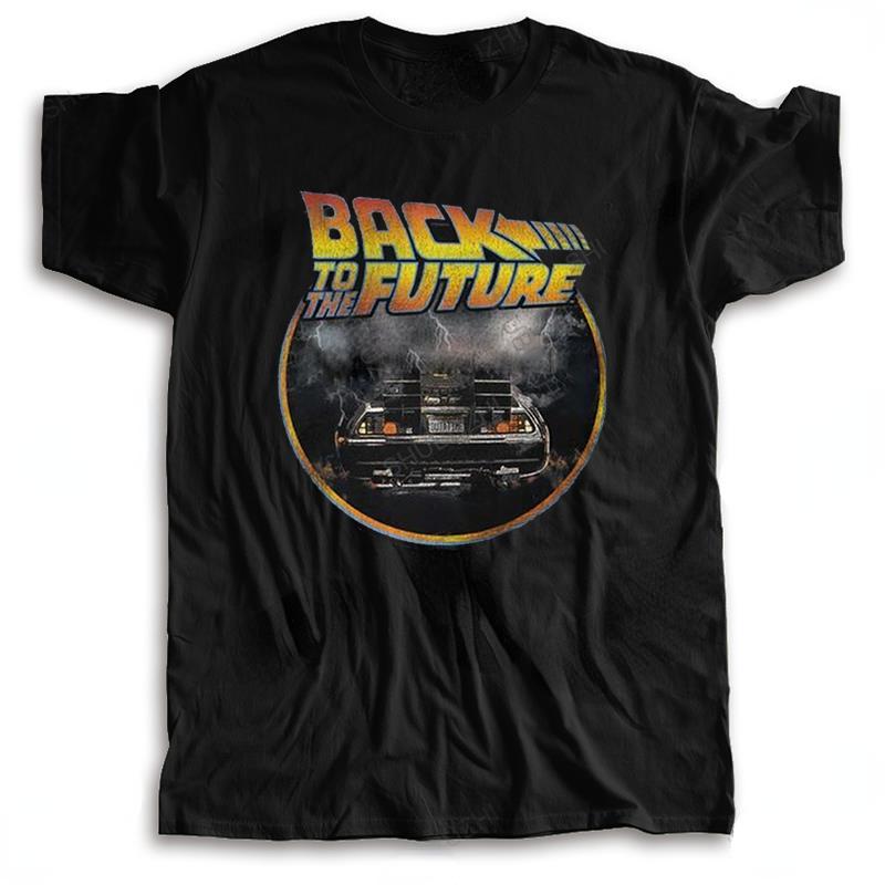 Grunge Back To The Future T-Shirt 80s Vintage Sci-fi Adventure Film Graphic T - shirts Summer Cool Unisex Short-Sleeve Camisetas