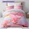 Green Marble Pattern Bedding Quilt Set Quilt Cover Pillowcase Home Decoration Gift (1 * Duvet Cover + 2 * Pillowcase, Without Core)