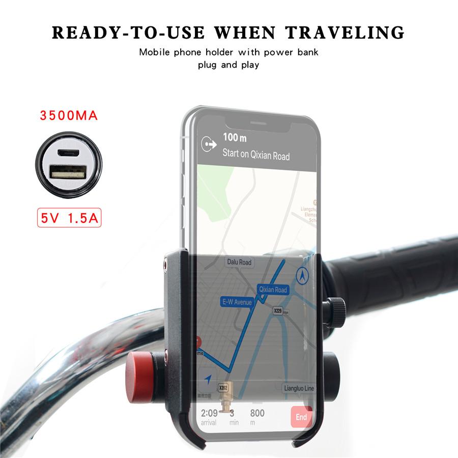 Electric Scooter Aluminum Alloy With Charging Treasure Mobile Phone Bracket