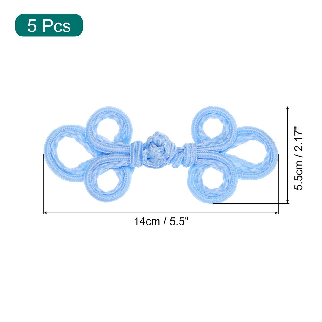 5/12pcs Chinese Knots Frog Buttons Closure Sewing Buttons Fasteners for DIY Sewing Coats Cloak Sweater Bridal Costume Outfit