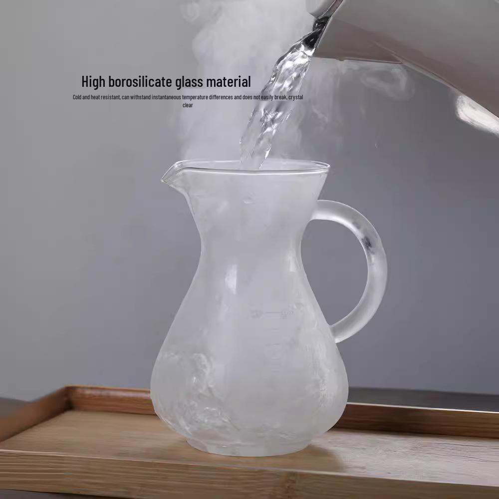Glass Coffee Pot with Handle & Scale - Pour Over Coffee Drip Filter Set