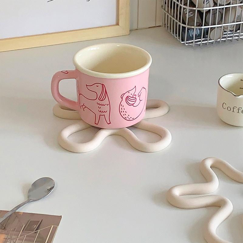 Household Kitchen Tools Irregular Silicone Insulation High Temperature Resistant Bowl Mat Pot Mat Coffee Cup Coaster