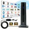 4K 1080P TV Antenna Indoor for All Smart TVs for Long Range and HD Digital with Amplifier Signal for Local Channels Supports