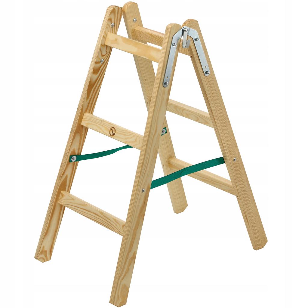 KADAX Wooden Painter's Ladder Step Ladder Double-Sided 150kg