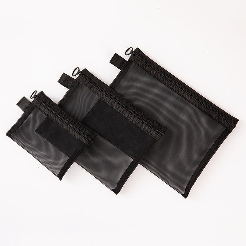 Mesh Cosmetic Bag Travel Storage Makeup Bag Organizer Female Make Up Pouch Portable Small Large Toiletry Beauty Case