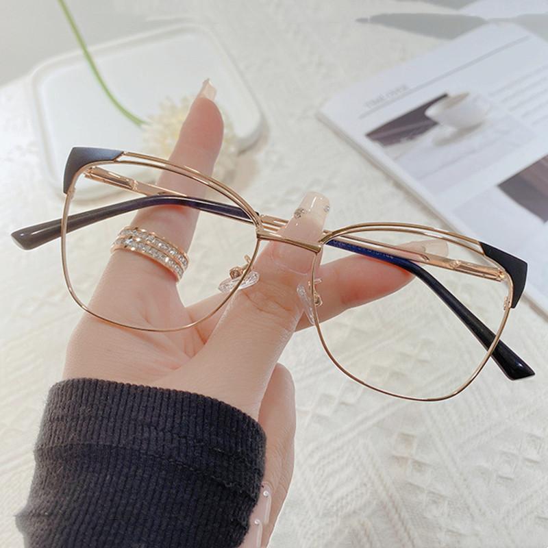 

Classic Style Square Classic Rice Stud Frame Nearsighted Glasses Prescription Lens Nearsight Anti Blue Light Digital Device Women Nearsighted Eye 0