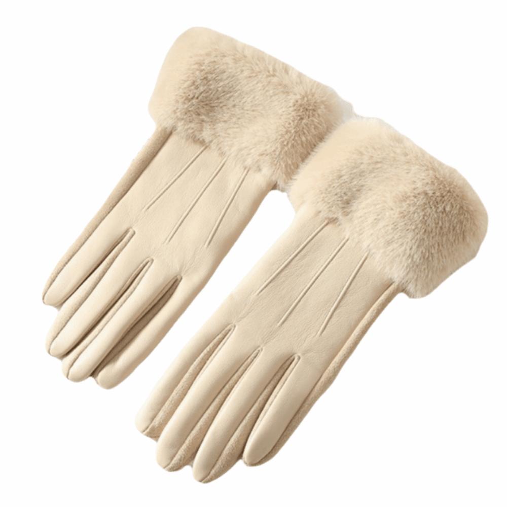 Gants Thermiques Doublés à Écran Tactile pour Femmes Couleur Unie Gants Thermiques d'Hiver pour Femmes Saison Hiver