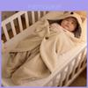 Saco de Dormir Swaddle para Bebê com Material de Lã de Cordeiro Pelúcia para Conforto de Recém-Nascido no Outono e Inverno