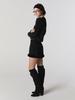Glony Burning Fur Skirt (Black)