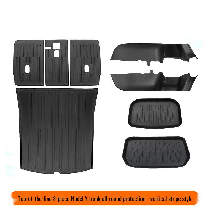 Tesla Model Y Suede Trunk Side Panels - Large Interior Modification Accessories