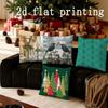 Home Decor Christmas-themed Birds and Trees Pillow Covers Pattern Cushion Cover Suitable for Sofa Bedroom Car Pillow Cover
