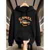 Retro Pattern Print Hoodie Men Women Loose Casual Autumn Winter Streetwear Sports Pullover Sweatshirt Vintage Harajuku Fleece Daily Wear Top
