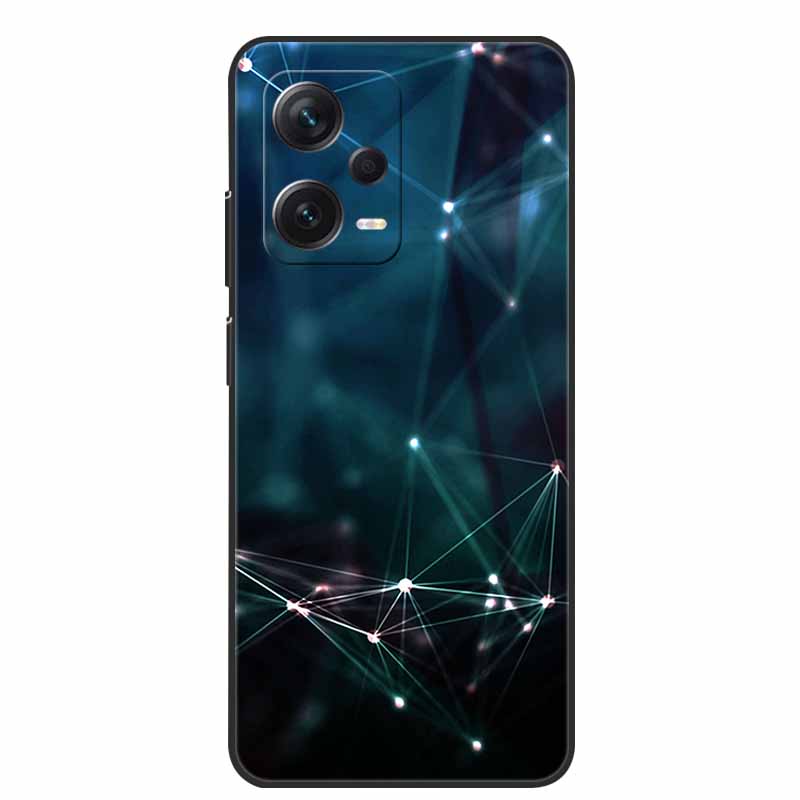 Weiche Hülle für Xiaomi Redmi Note 12 Pro 5G Case Schwarz TPU Silikon Hüllen für Redmi Note 12 Turbo 5G / Note12 Pro Plus Pro+ Wolf