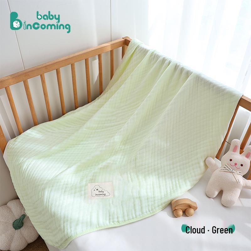 Bamboo Cotton 6-Layer Bath Towel & Swaddle Blanket for Infants & Toddlers 110*110cm (Stretched Size)