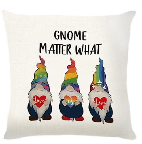 Artistic Rainbow Print Pattern Home Decor Pillowcase Bedroom Living Room Sofa Decoration Polyester Cushion Cover With Zipper