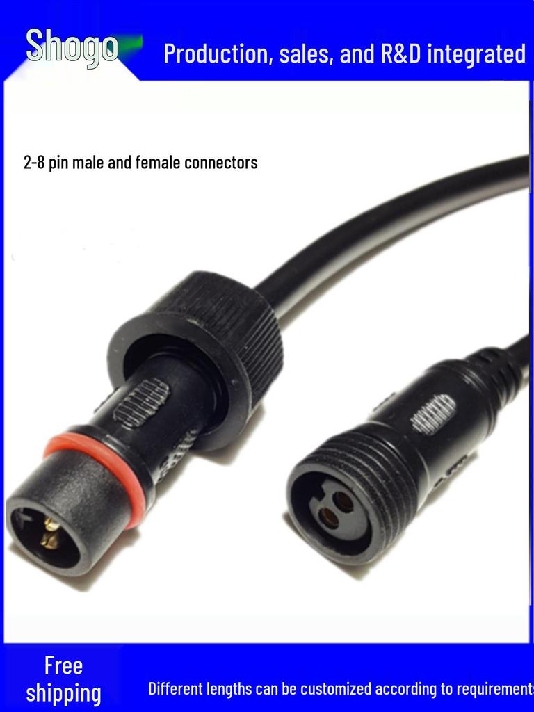 Waterproof Aviation Plug 2-9 Core Male Female Cable Connector