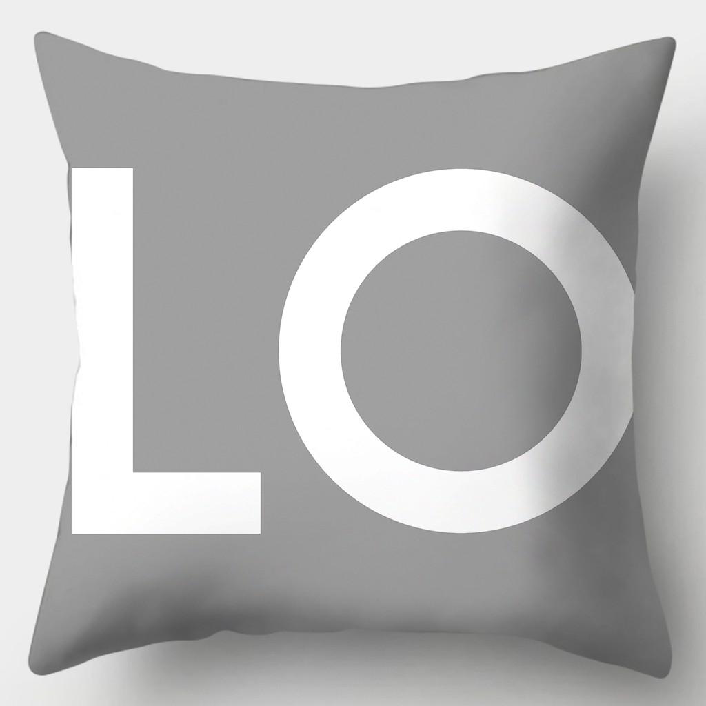 45cmX45cm Grey Series Pillowcase Square Sofa  Striped Plaid Cushion Cover