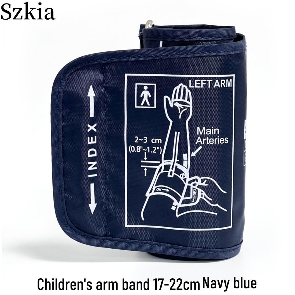 Elektronisches Blutdruckmessgerät vom Armtyp mit verstellbarer Manschette und Anschluss