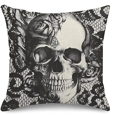 Pillowcase Home Decoration Pillowcase Skeleton Decoration CM Cushion Cover Sofa Pillow Cover Red Rose Pirate 30x30cm