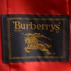 Burberrys 90er Jahre Old B Stickerei Steppmantel 7AR Rot Sanyo Shokai Damen Gebraucht