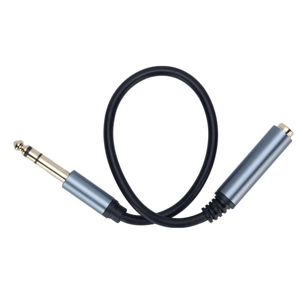 

24K Gold Plated 1/4 Inch Male to Female Cable PVC Sheath Plug and Play 6.35mm Male to Female Balanced 30cm / 11.81in