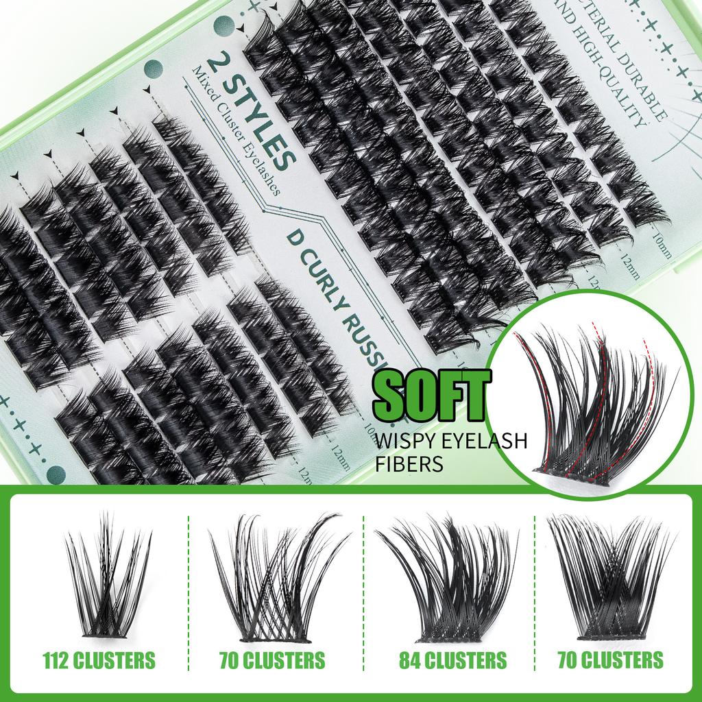 Diy Single Cluster Oblique Flying Hair Large Capacity Eyelash Book Natural Thick D Song Segmented False Eyelashes